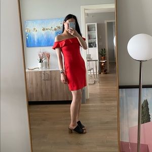 Aritzia Babaton off the shoulder dress